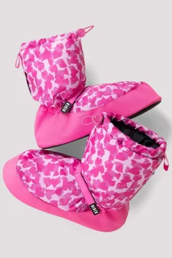 Adult Confetti Hearts Print Warm Up Booties-Bloch Flash Sale