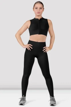 Apex everhold Zip Front Crop Top-Bloch Shop
