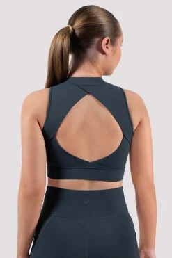 Apex everhold Zip Front Crop Top-Bloch Store