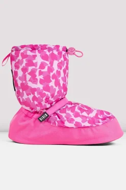 Childrens Confetti Hearts Print Warm Up Booties-Bloch Best Sale