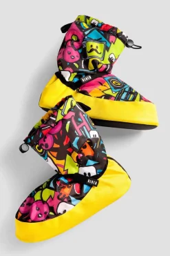 Childrens Sticker Print Warm Up Booties-Bloch Sale