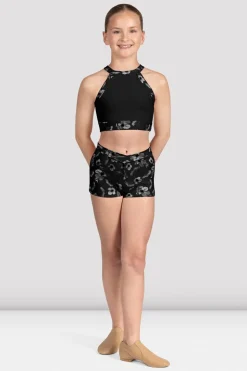 Girls Aella Mesh Back Crop Top-Bloch Store