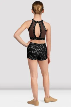 Girls Aella Mesh Back Crop Top-Bloch Store