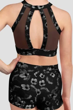 Girls Aella Mesh Back Crop Top-Bloch Store