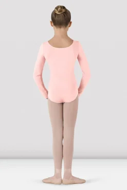 Girls Basic Long Sleeve Leotard-Bloch Flash Sale
