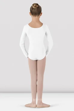 Girls Basic Long Sleeve Leotard-Bloch Hot