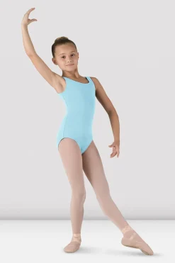 Girls Basic Round Neck Tank Leotard-Bloch Sale
