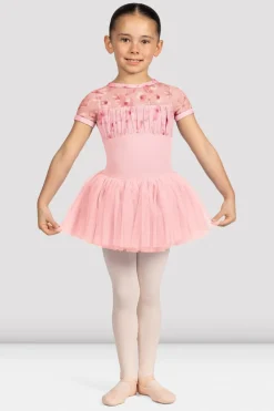 Girls Belle Floral Cap Sleeve Tutu Dress-Bloch Best Sale