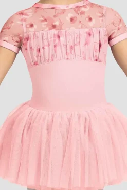 Girls Belle Floral Cap Sleeve Tutu Dress-Bloch Best Sale