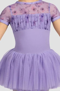 Girls Belle Floral Cap Sleeve Tutu Dress-Bloch Cheap