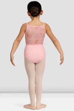 Girls Brooke Floral Mesh Back Leotard-Bloch Online