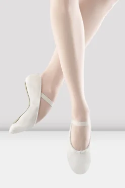 Girls Dansoft Leather Ballet Shoes-Bloch Clearance
