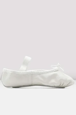 Girls Dansoft Leather Ballet Shoes-Bloch Clearance