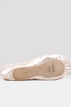 Girls Debut Satin Ballet Shoes-Bloch Hot