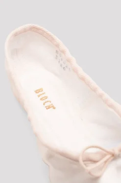 Girls Debut Satin Ballet Shoes-Bloch Hot