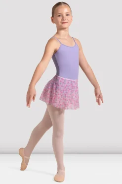 Girls Floral Printed Skirt-Bloch Fashion