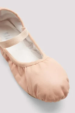 Girls Giselle Leather Ballet Shoes-Bloch Clearance