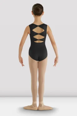 Girls Gladiolus Diamond Back Leotard-Bloch Flash Sale