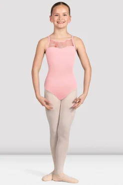 Girls Lila Floral Camisole Leotard-Bloch Best