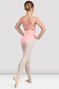 Girls Lila Floral Camisole Leotard-Bloch Best