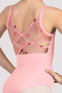 Girls Lila Floral Camisole Leotard-Bloch Best
