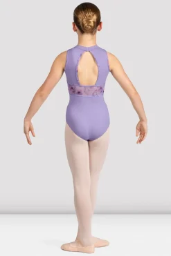 Girls Macie Floral Halterneck Leotard-Bloch Flash Sale
