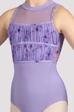 Girls Macie Floral Halterneck Leotard-Bloch Flash Sale