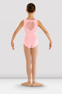 Girls Miame Heart Mesh Leotard-Bloch Store