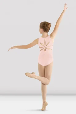 Girls Mirella Flower Back Leotard-Bloch Best Sale
