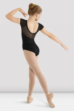 Girls Mirella Mesh Cap Sleeve Leotard-Bloch Outlet