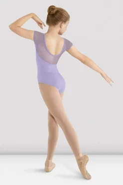 Girls Mirella Mesh Cap Sleeve Leotard-Bloch Fashion