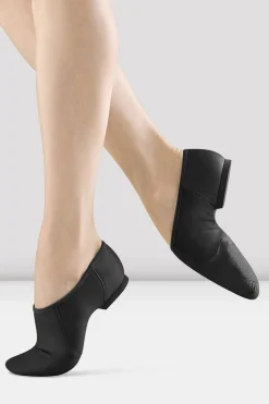 Girls Neo-Flex Slip On Leather Jazz Shoes-Bloch Sale