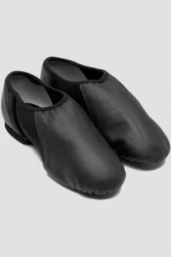 Girls Neo-Flex Slip On Leather Jazz Shoes-Bloch Sale