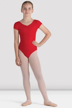 Girls Piper Cap Sleeve Leotard-Bloch Flash Sale