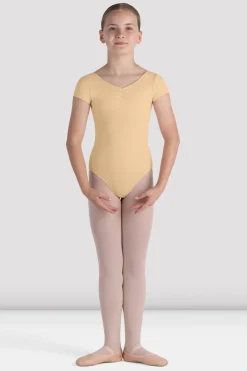 Girls Piper Cap Sleeve Leotard-Bloch Flash Sale