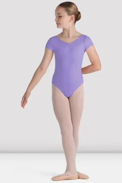 Girls Piper Cap Sleeve Leotard-Bloch Discount