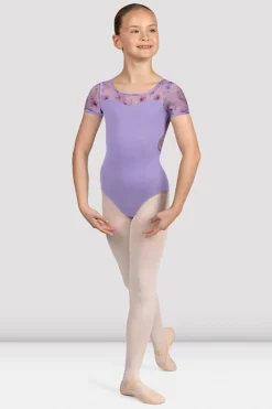 Girls Remi Floral Cap Sleeve Leotard-Bloch Store
