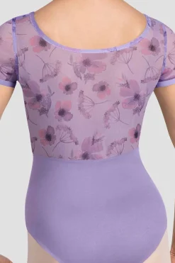 Girls Remi Floral Cap Sleeve Leotard-Bloch Store