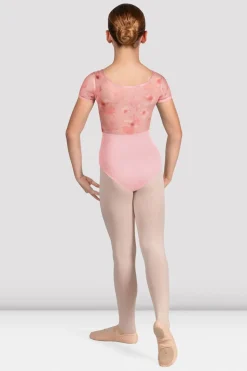 Girls Remi Floral Cap Sleeve Leotard-Bloch Discount