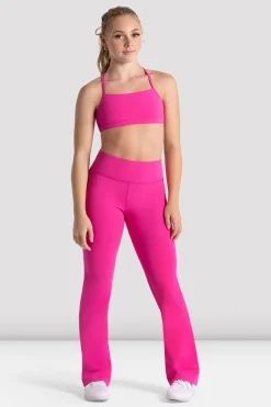 Girls Signature Flare Legging-Bloch Hot