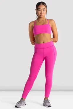 Girls Signature Full Length Legging-Bloch Hot