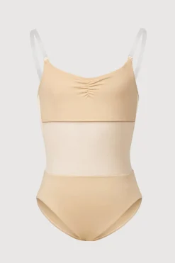 Girls Sunna Mesh Panel Bodysuit-Bloch Discount