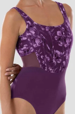 Ladies Abby Floral Tank Leotard-Bloch Best Sale