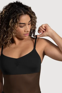 Ladies Cordelia Mesh Panel Bodysuit-Bloch Discount
