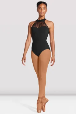 Ladies Ebo Lace Halter Leotard-Bloch Online