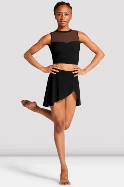 Ladies Jaylyn Wrap Front Skirt-Bloch Store