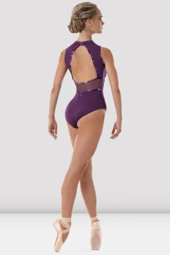 Ladies Kara Floral Open Back Leotard-Bloch Outlet