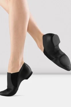 Ladies Leather Elasta Jazz Booties-Bloch Shop