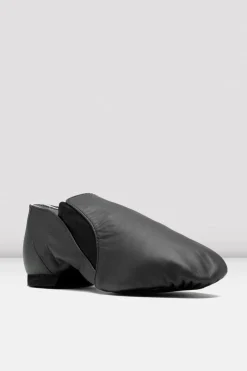 Ladies Leather Elasta Jazz Booties-Bloch Shop
