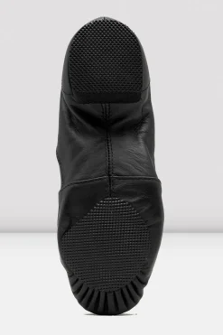 Ladies Leather Elasta Jazz Booties-Bloch Shop